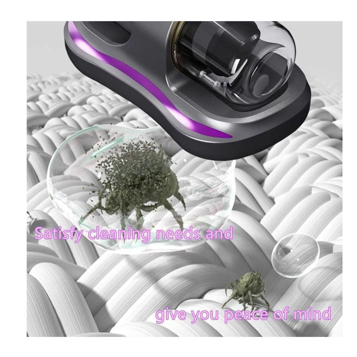 ROSH - Aspiradora Anti-Ácaros Ultravioleta UV Inalámbrica