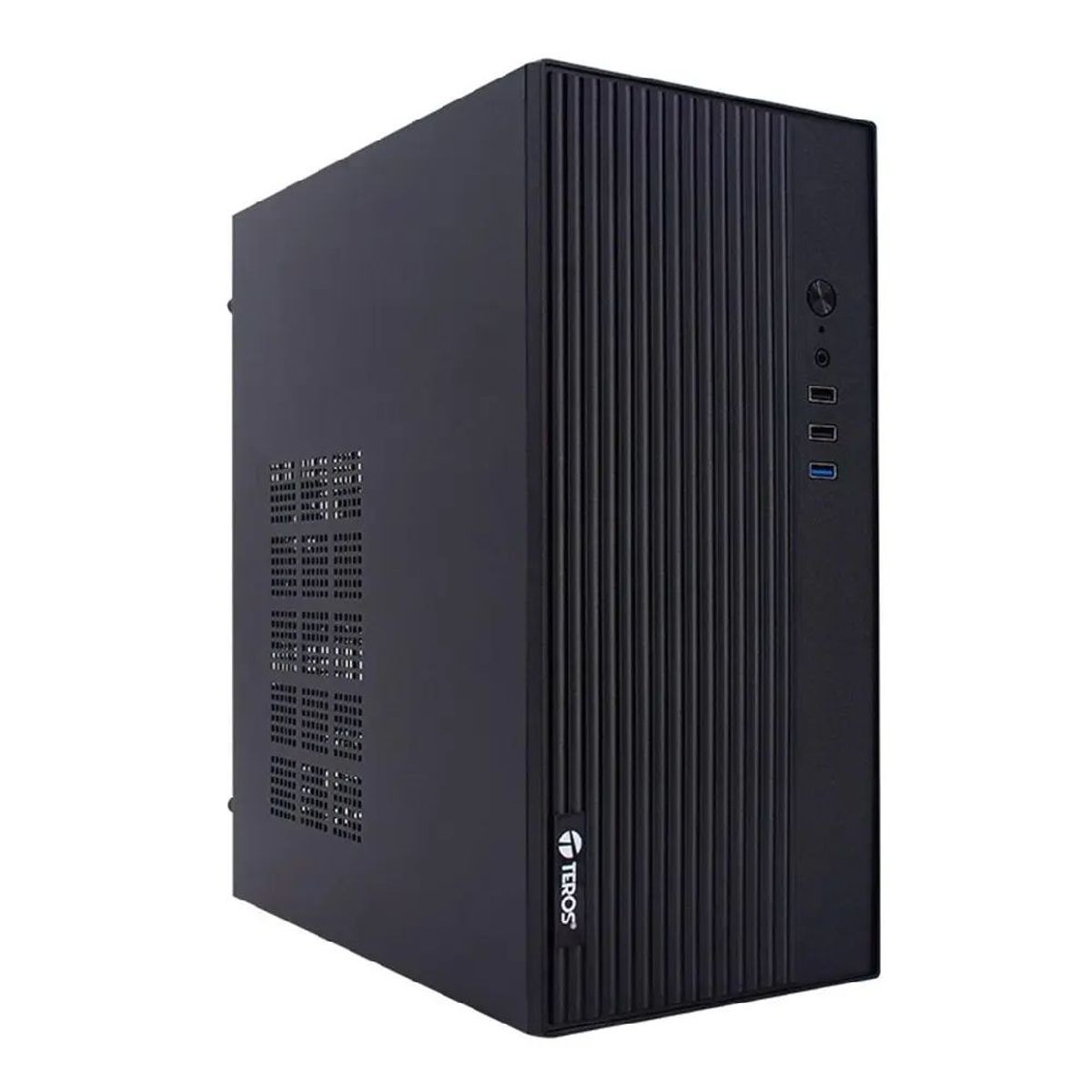 TEROS - Case PC Teros TE-1035S, fuente 250W real, 3 USB frontales
