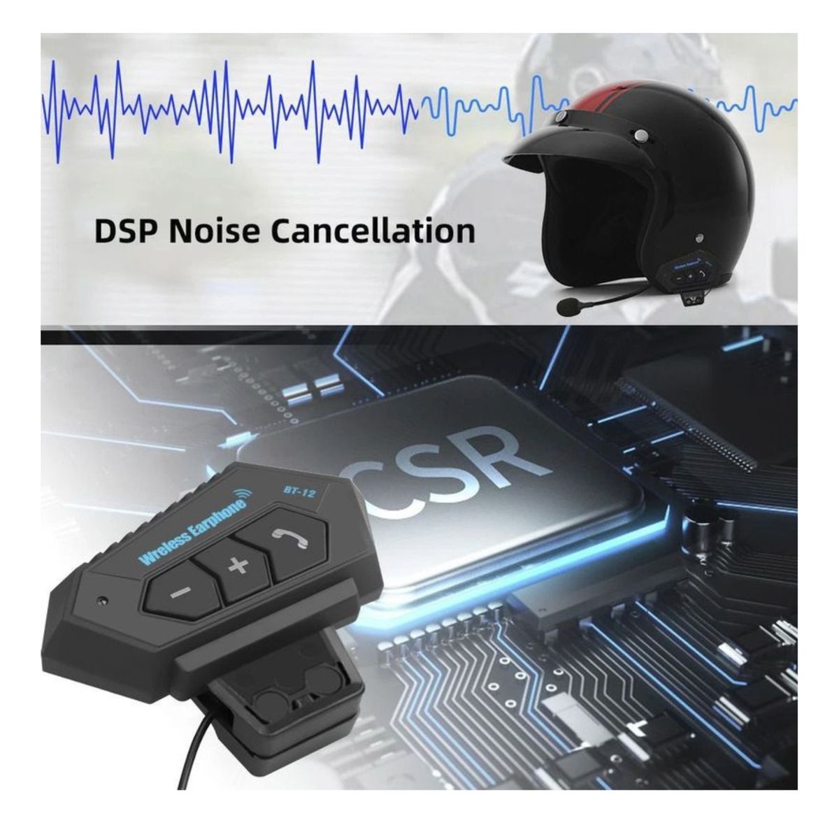 GENERICO - Audifono para casco de motos