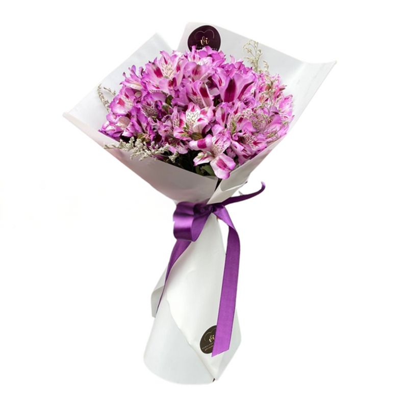 GENERICO - Ramo Melia- Astromelia Morada -  Ramo de Flores