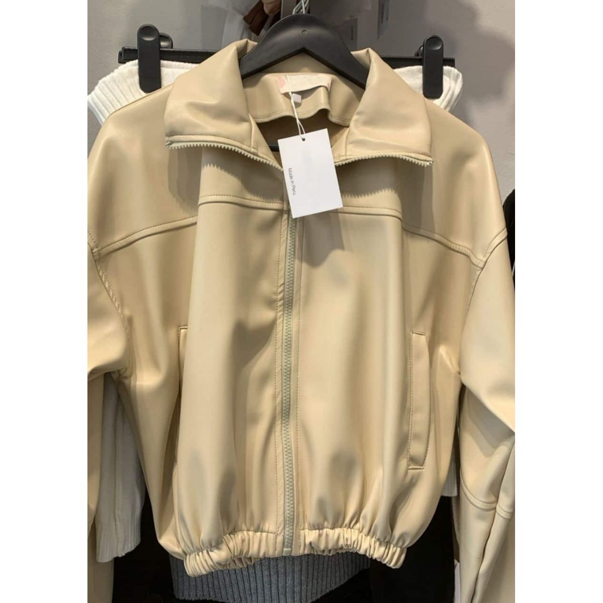 GENERICO - CASACA CROPPED BOMBER MUJER