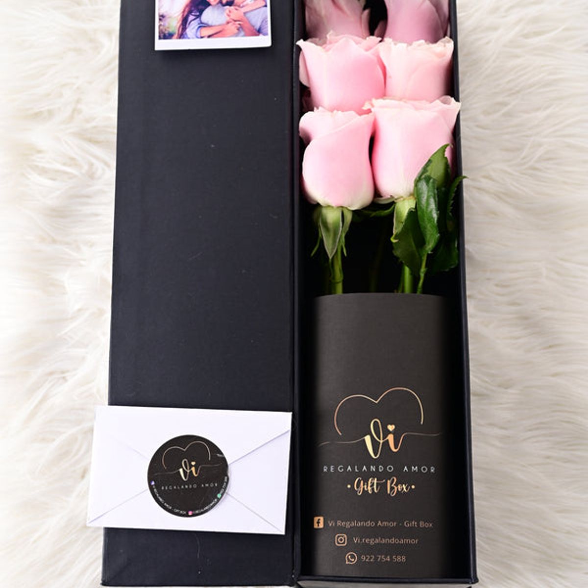 GENERICO - Box Luxury rosas Mystic - Arreglo Floral - Ramo de Flores