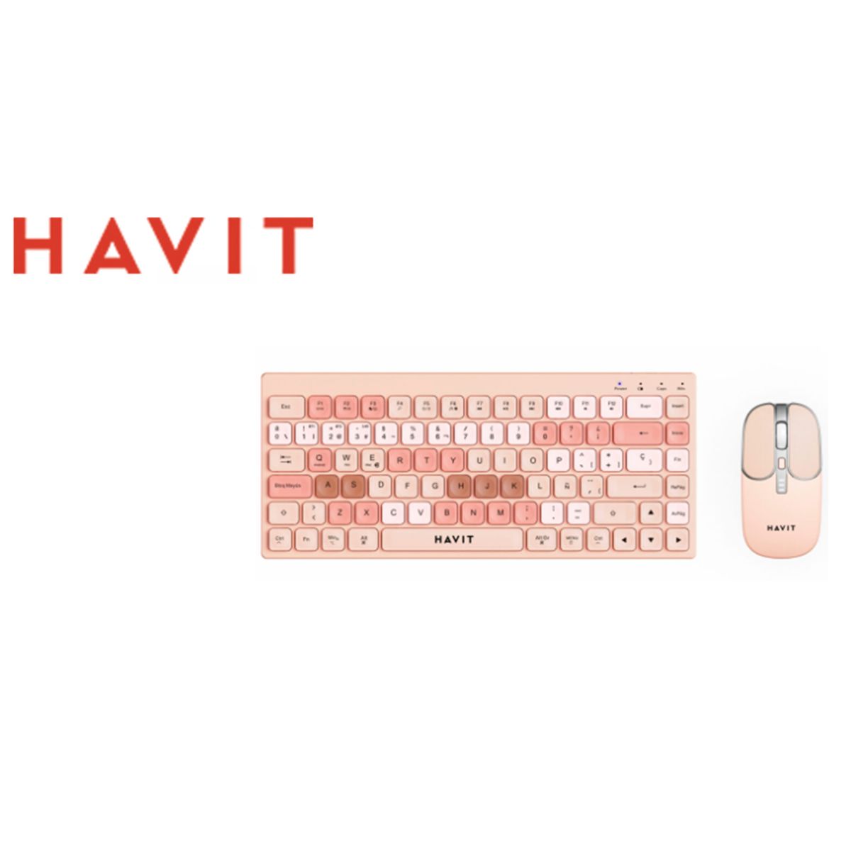 HALION - Kit Teclado y Mouse Inalambrico KB831WB-SP  DPI 1600 HALION