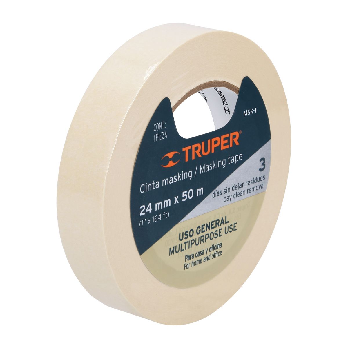 TRUPER - Cinta Masking Tape de 1" x 50 Mts Truper 12591