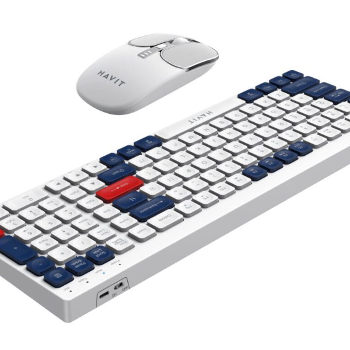 HAVIT - Kit Teclado y Mouse Inalambrico KB830WB-SP Bluetooth DPI 1600 HAVIT