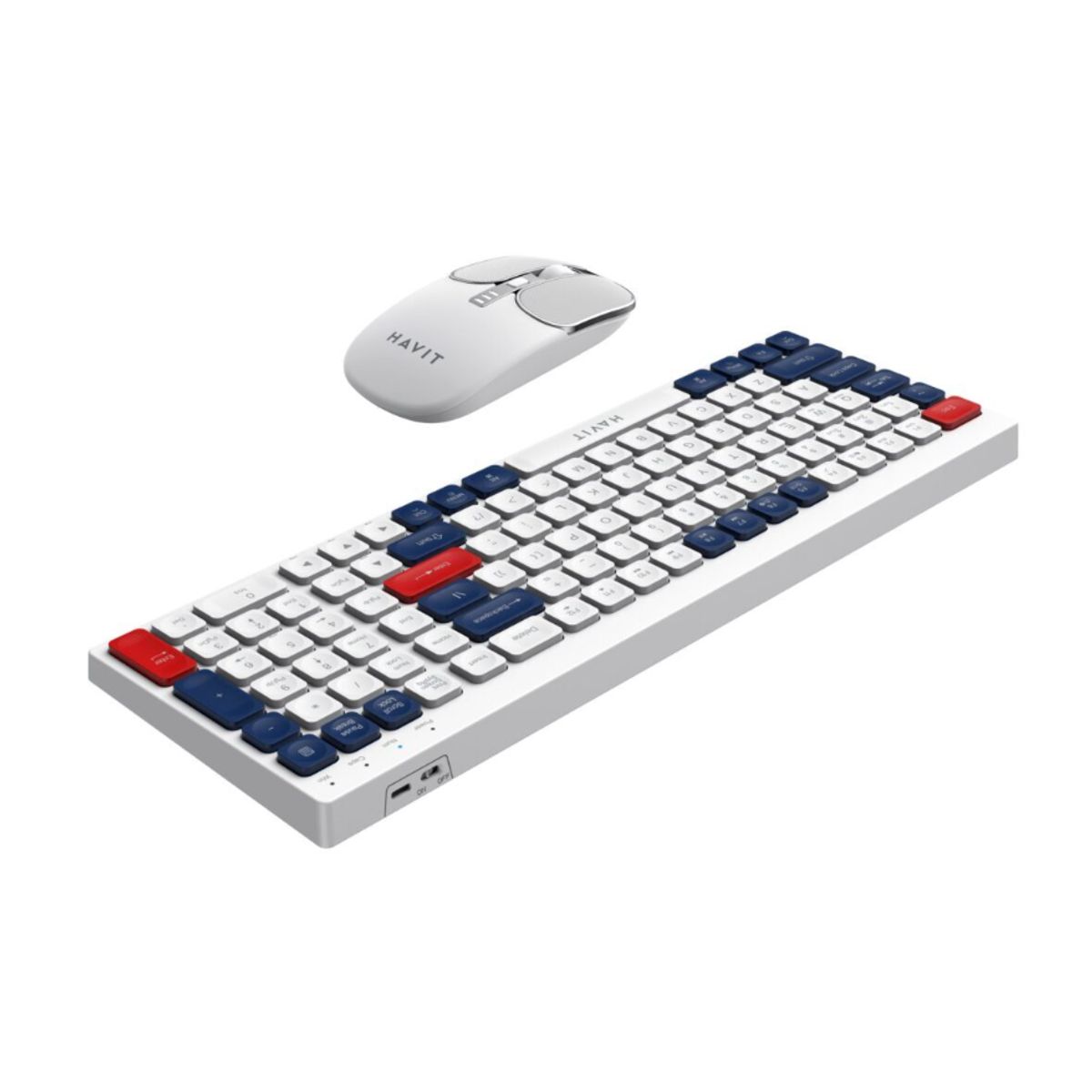 HAVIT - Kit Teclado y Mouse Inalambrico KB830WB-SP Bluetooth DPI 1600 HAVIT