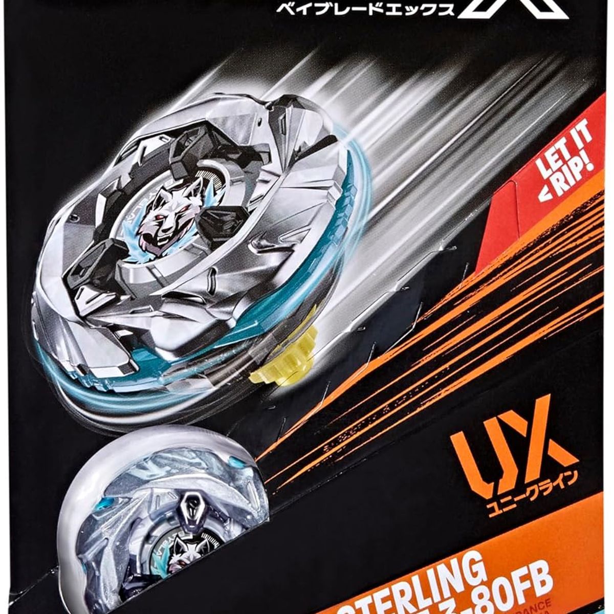 TAKARA TOMY - BEYBLADE X UX STERLING WOLF 3-80FB MARCA HASBROTAKARA TOMY