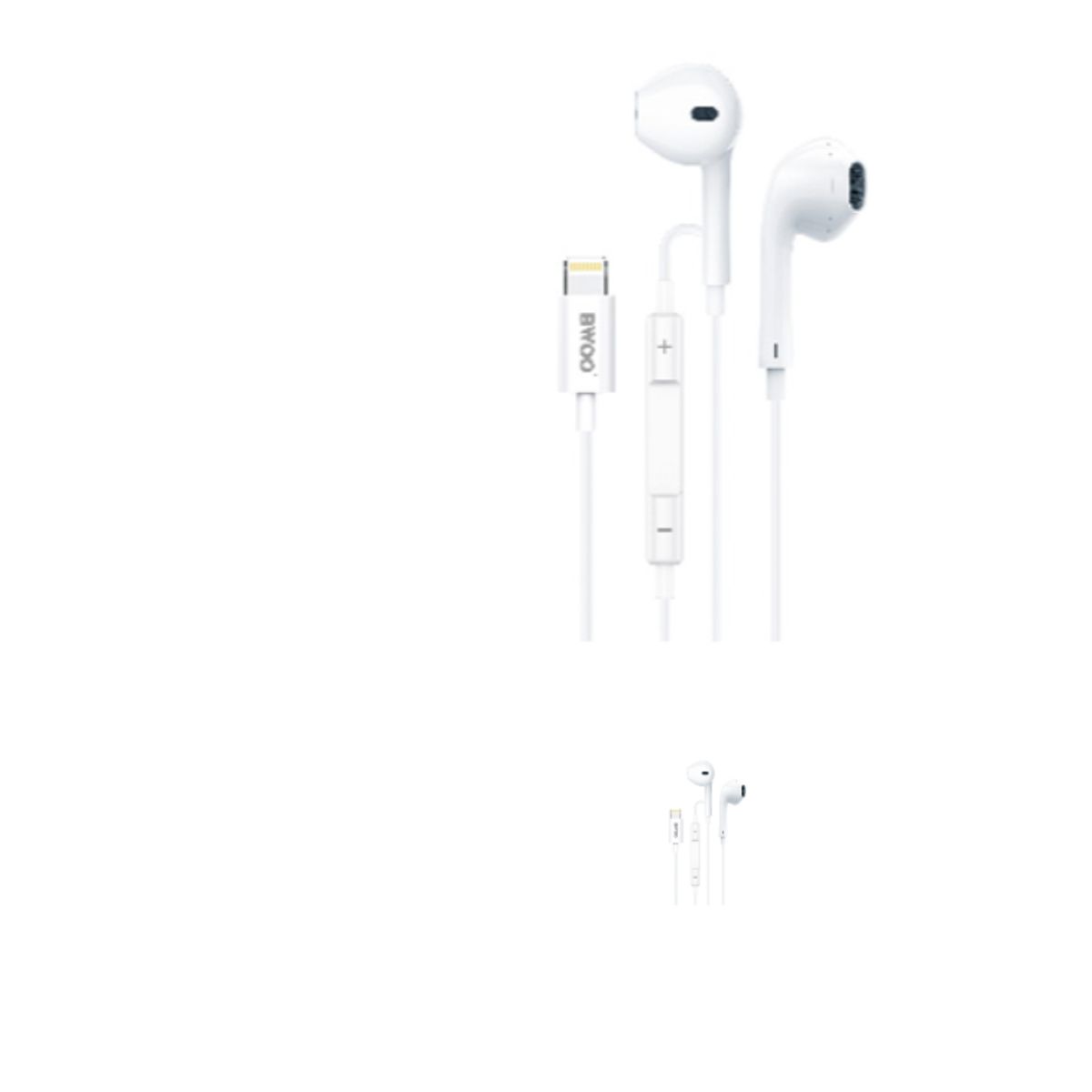 GENERICO - AUDIFONOS CON CABLE 120CM TIPO LIGHTNING IOS HF179 BWOO