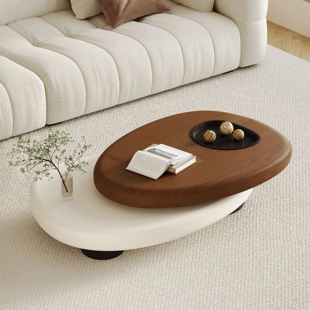 STIL NOVO - MESA DE CENTRO ROXIE MARFIL