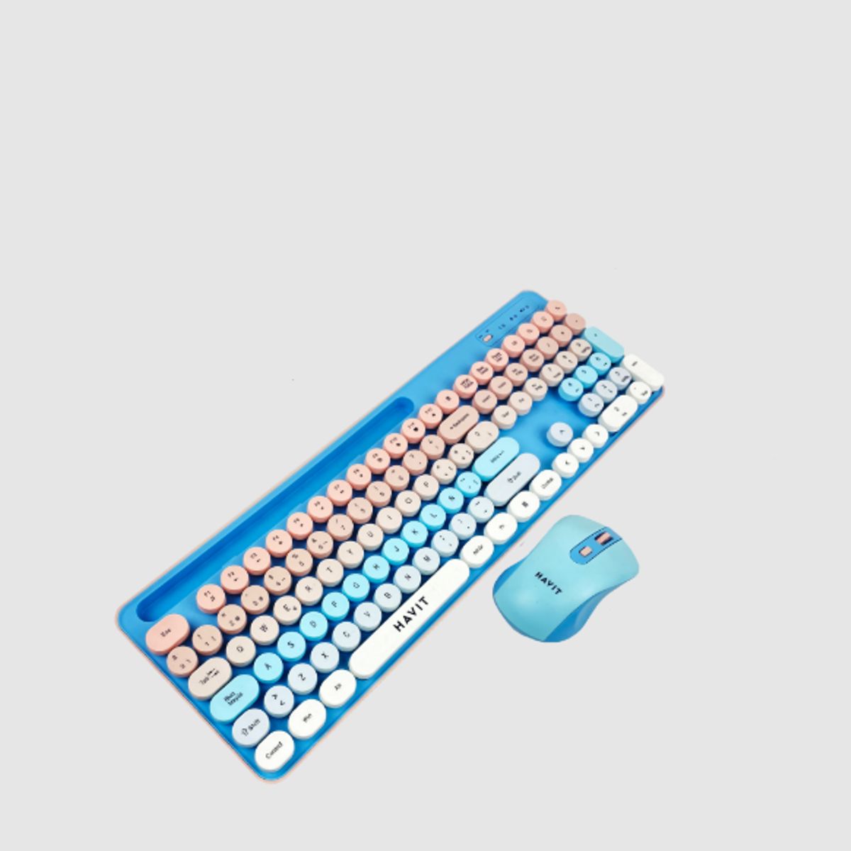 HALION - Kit Teclado y Mouse Inalambrico KB832GCM-SP 6B DPI 1600