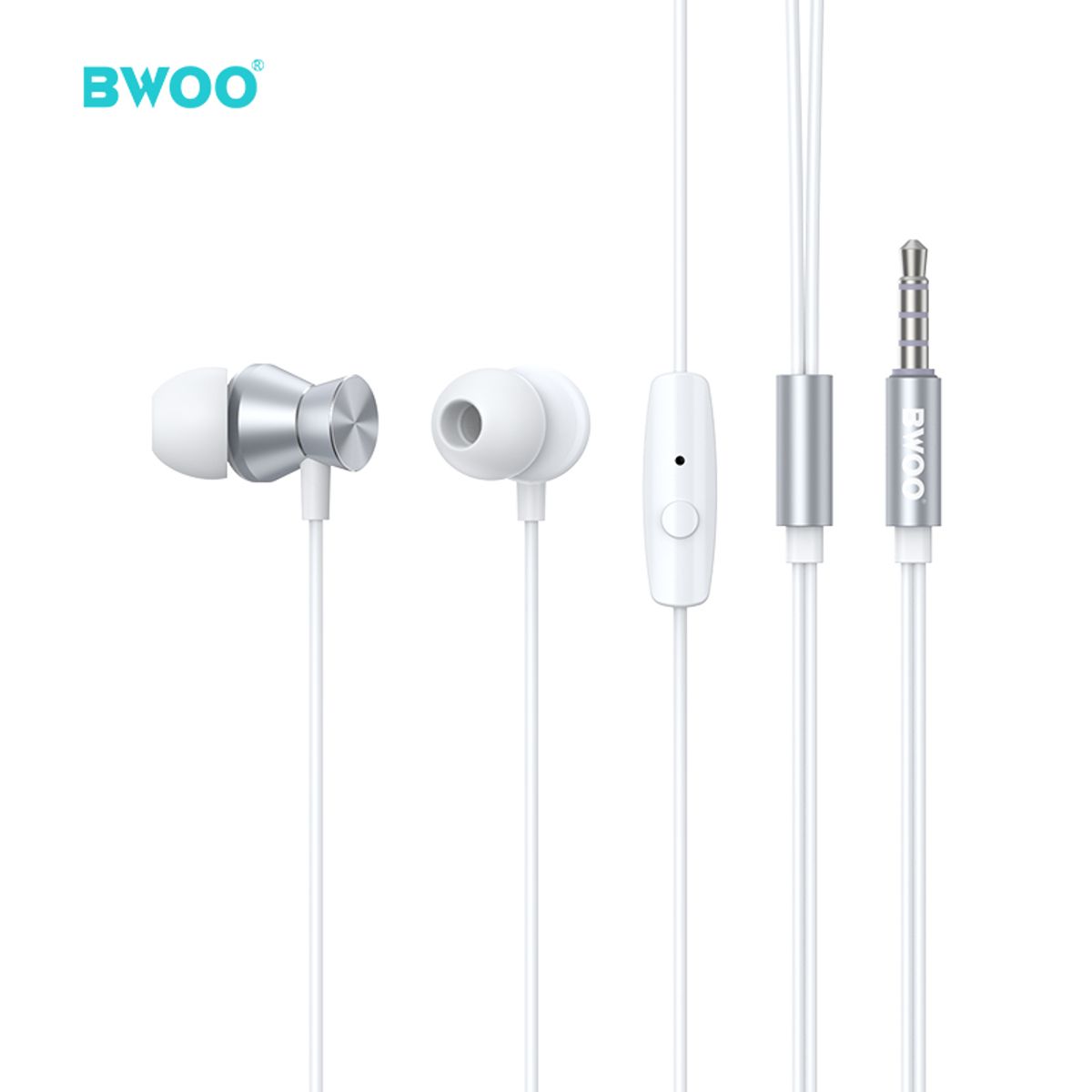 GENERICO - AUDIFONOS MAGNETICOS CON CABLE BO-HF12 BWOO