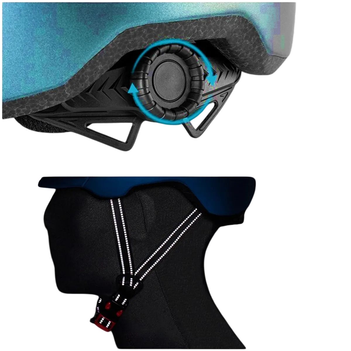 ROCKBROS - Casco bicicleta Urbano Certificado ligero Rockbros TS-56 Azul