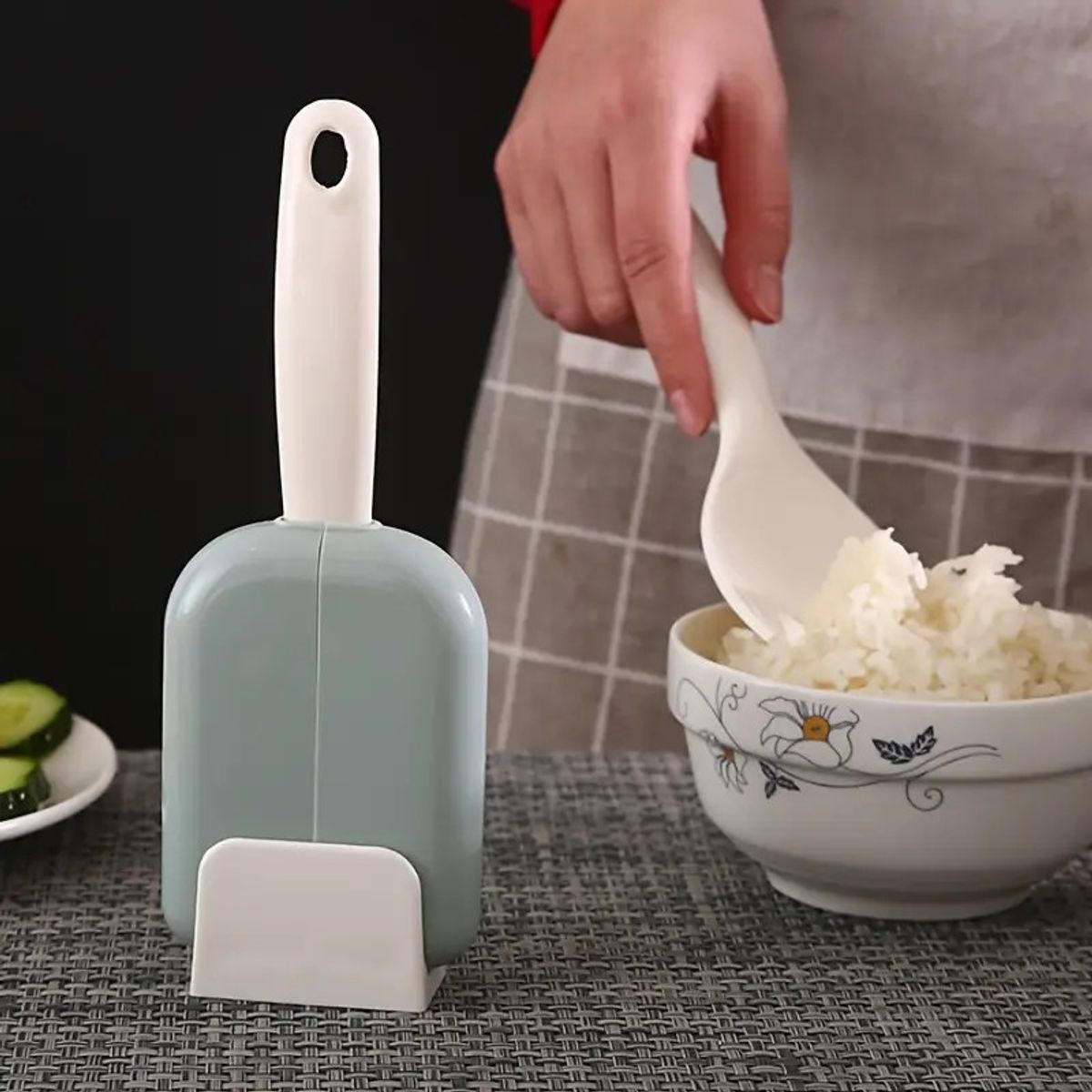 GENERICO - Cuchara arrocera con soporte automático