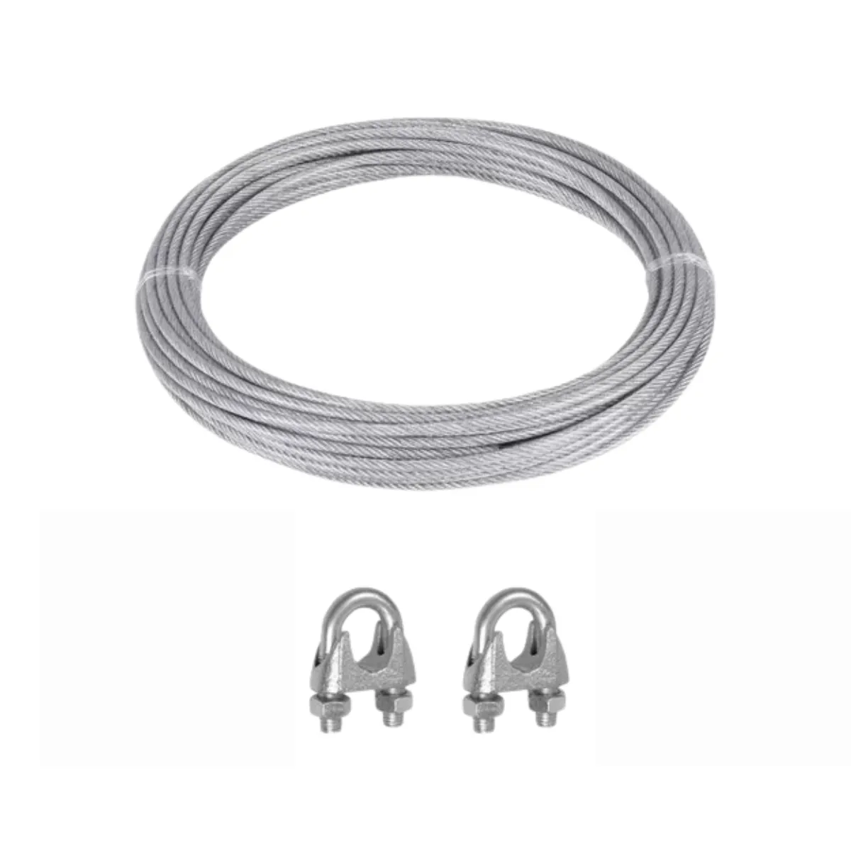 GENERICO - Cable De Acero Plastificado Para Tendedero De 2 A 3mm X 17m