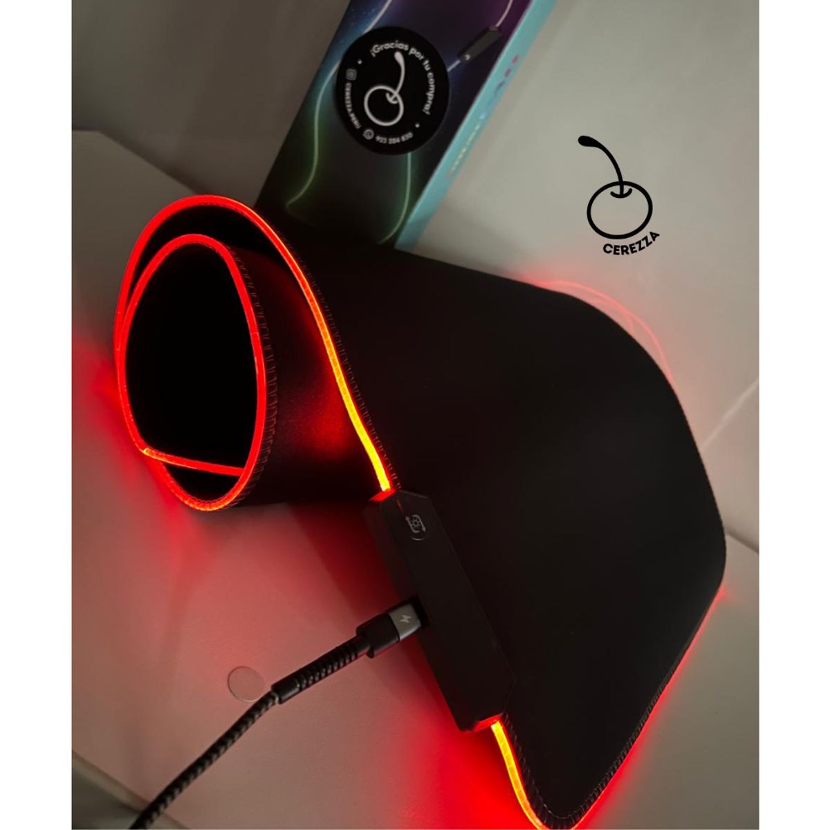 GENERICO - PAD MOUSE XL 80X30 Gamer con Luces RGB Con Switch de Cambio Yelandar
