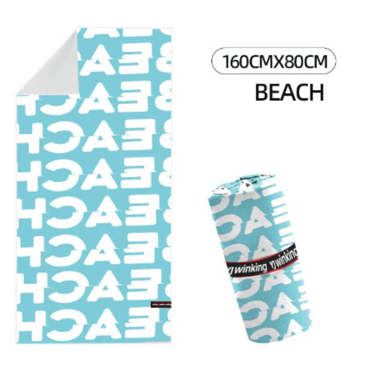 PIA COPELLO STORE - Toalla de Microfibra - Beach Text