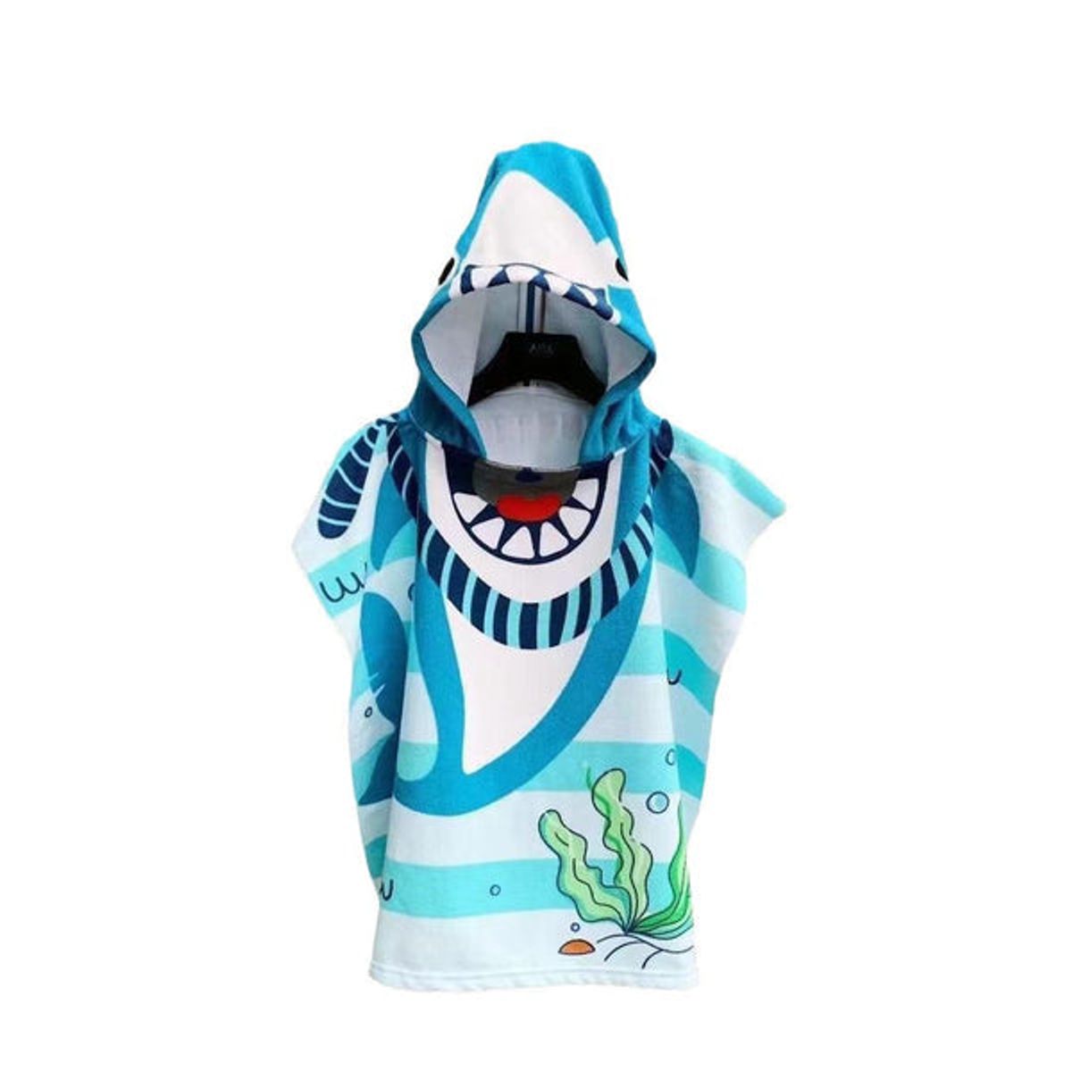 PIA COPELLO STORE - Toalla de Baño con Capucha - Tiburón Azul
