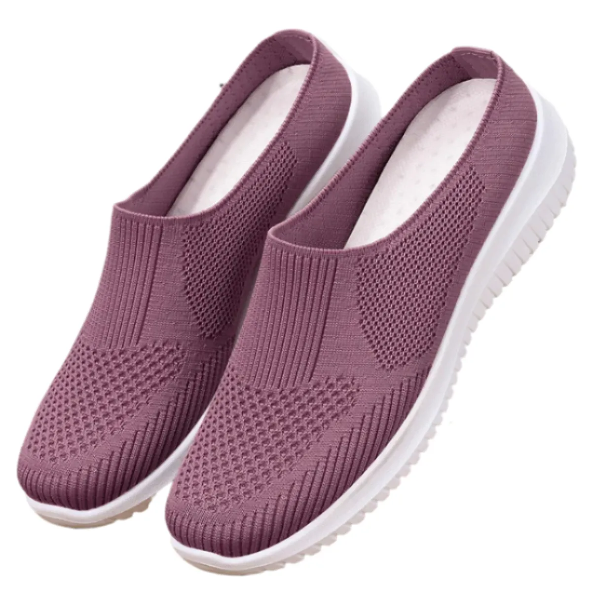 GENERICO - Zapatillas Mujer Sin Cordones Malla Textil Antitranspirante