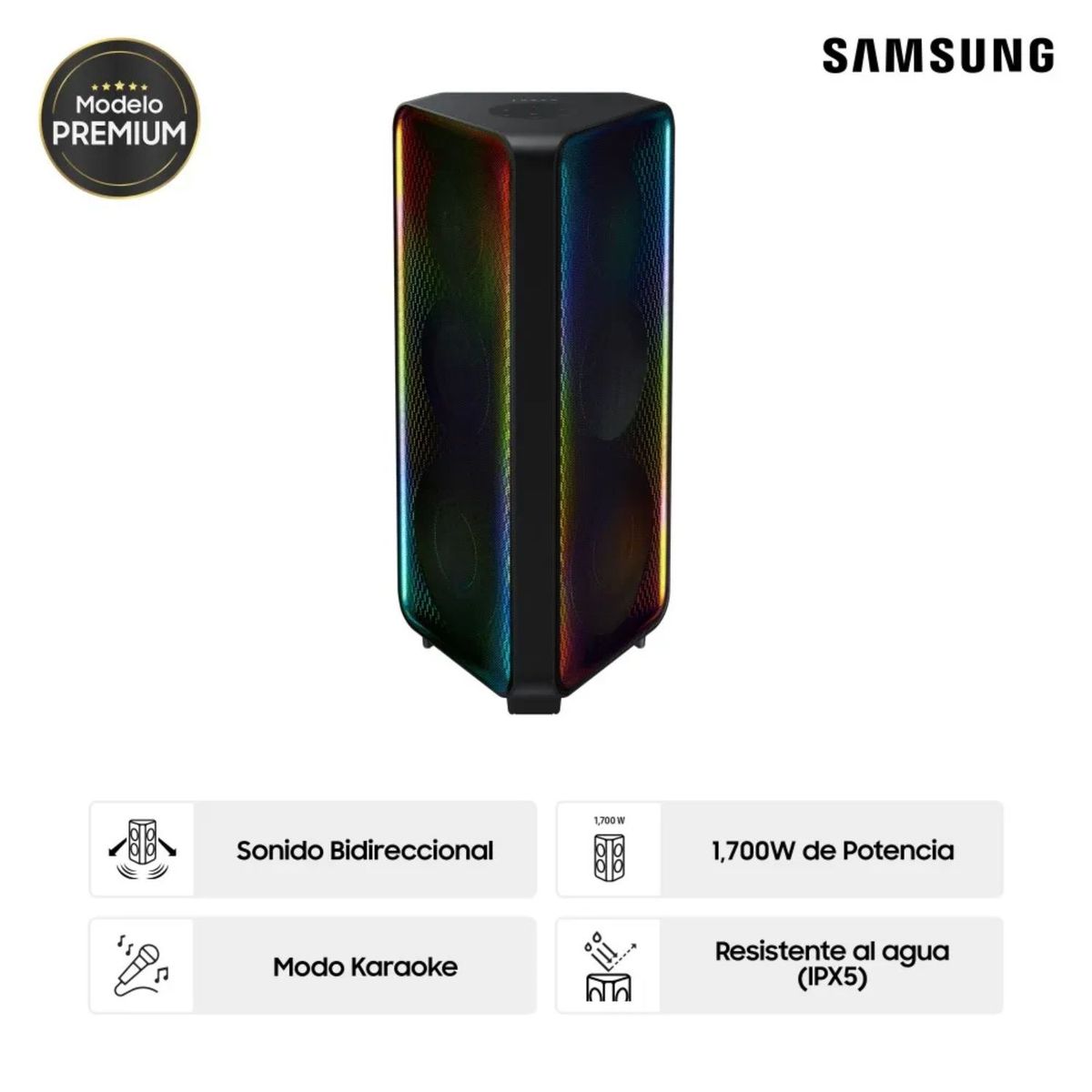SAMSUNG - Torre de Sonido SAMSUNG 1700W Bluetooth  MX-ST90BPE