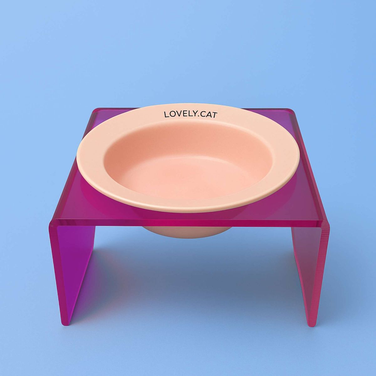 GENERICO - CeramiAcryl Bowl  Comedero Elevado de Ceramica y Plastico