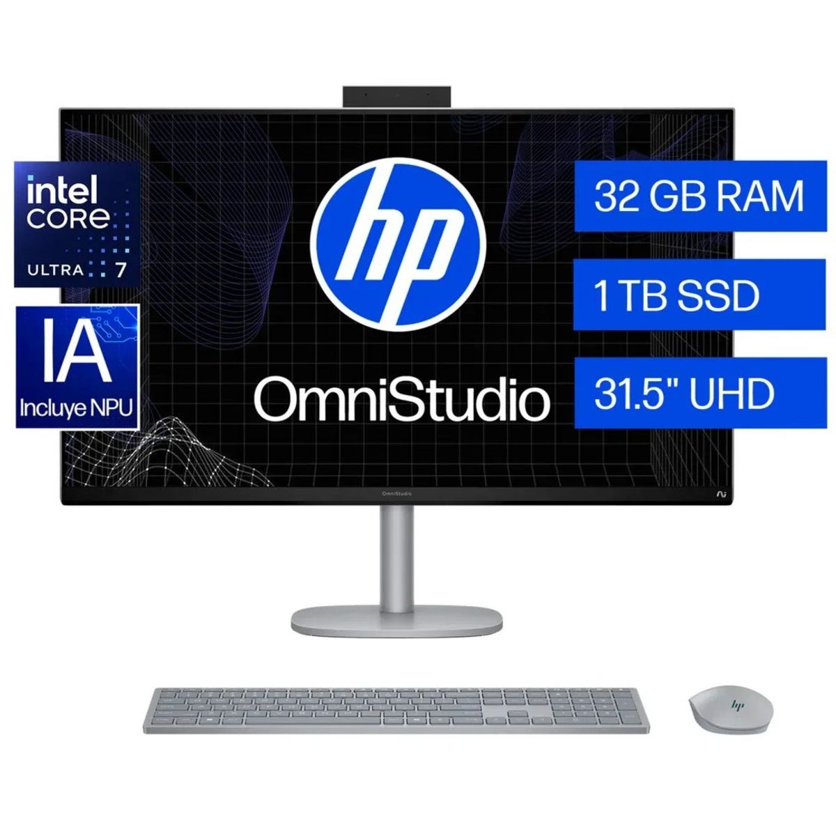 HP - PC AIO HP OmniStudio X 32-c1271la Core U7 32GB 1TB SSD 31 4K W11H - BM6P2LA