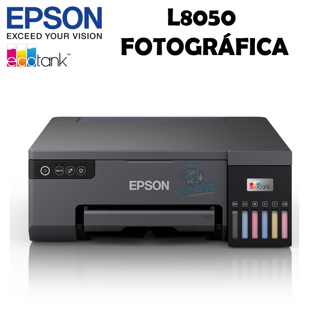 EPSON - IMPRESORA FOTOGRÁFICA EPSON L8050 WIFI PVC CD 6 TINTAS