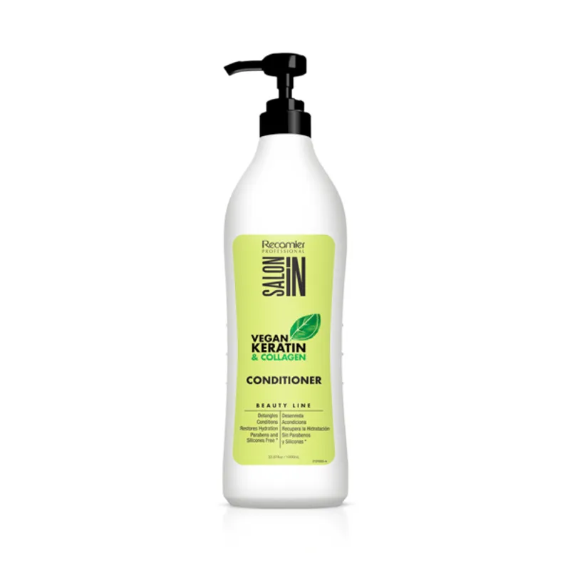 RECAMIER - Acondicionador Vegano Salon In con Keratina y Collageno 1000ml