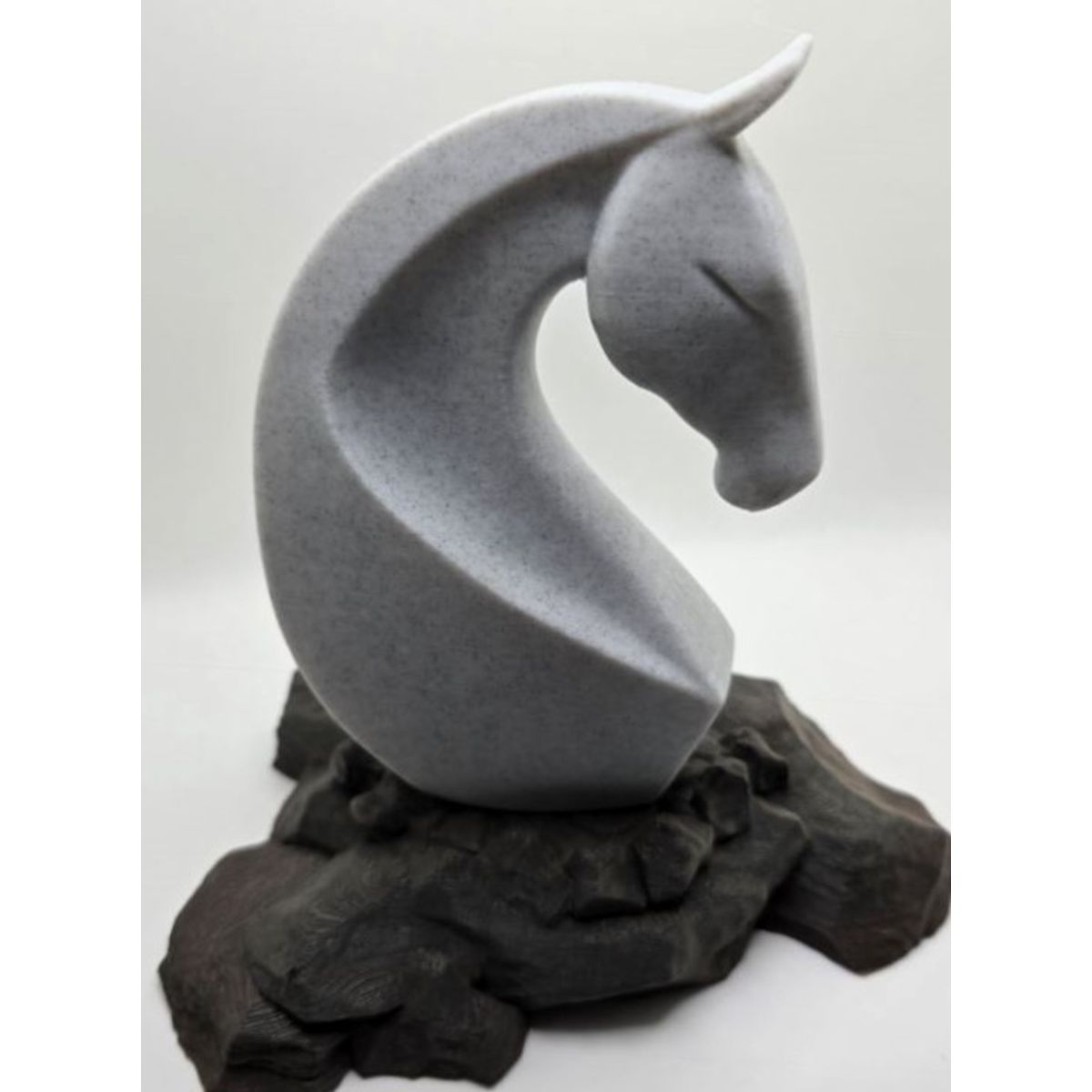 GENERICO - ADORNO EXCLUSIVO CABALLO GRANITO 23cm x 9cm x 16cm