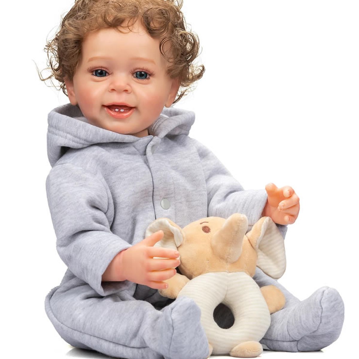 GENERICO - Bebe Reborn Vinilo de Silicona Cuerpo Entero 55 cm