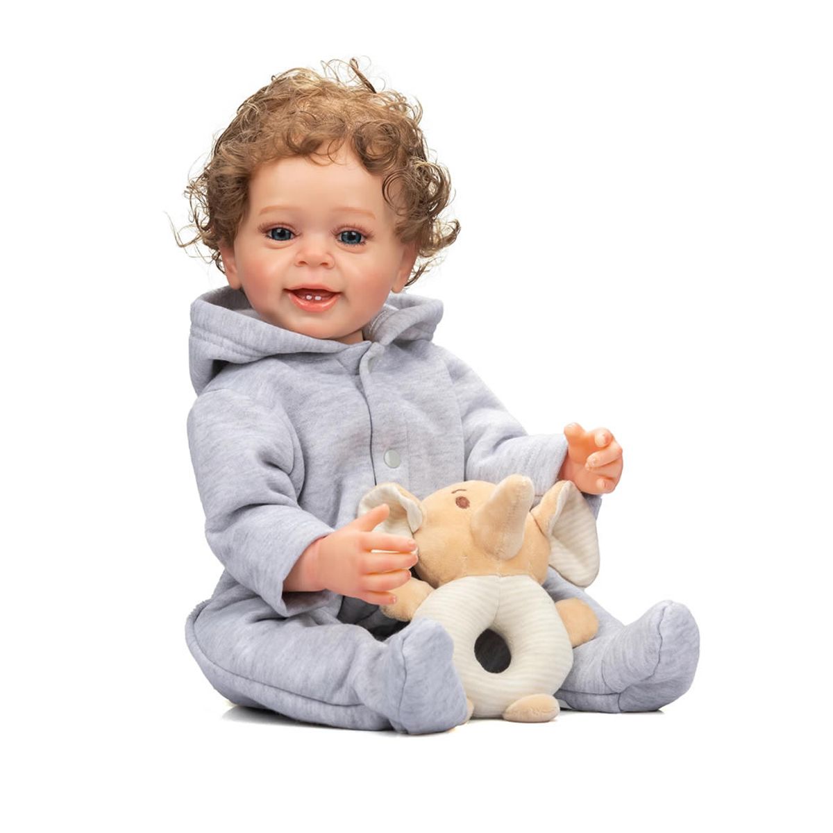 GENERICO - Bebe Reborn Vinilo de Silicona Cuerpo Entero 55 cm