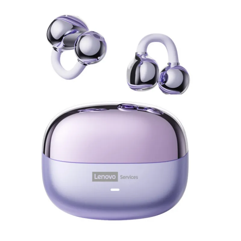 LENOVO - Audífonos Lenovo Clip MAX LE06 TWS  Bluetooth 6.0 - Morado