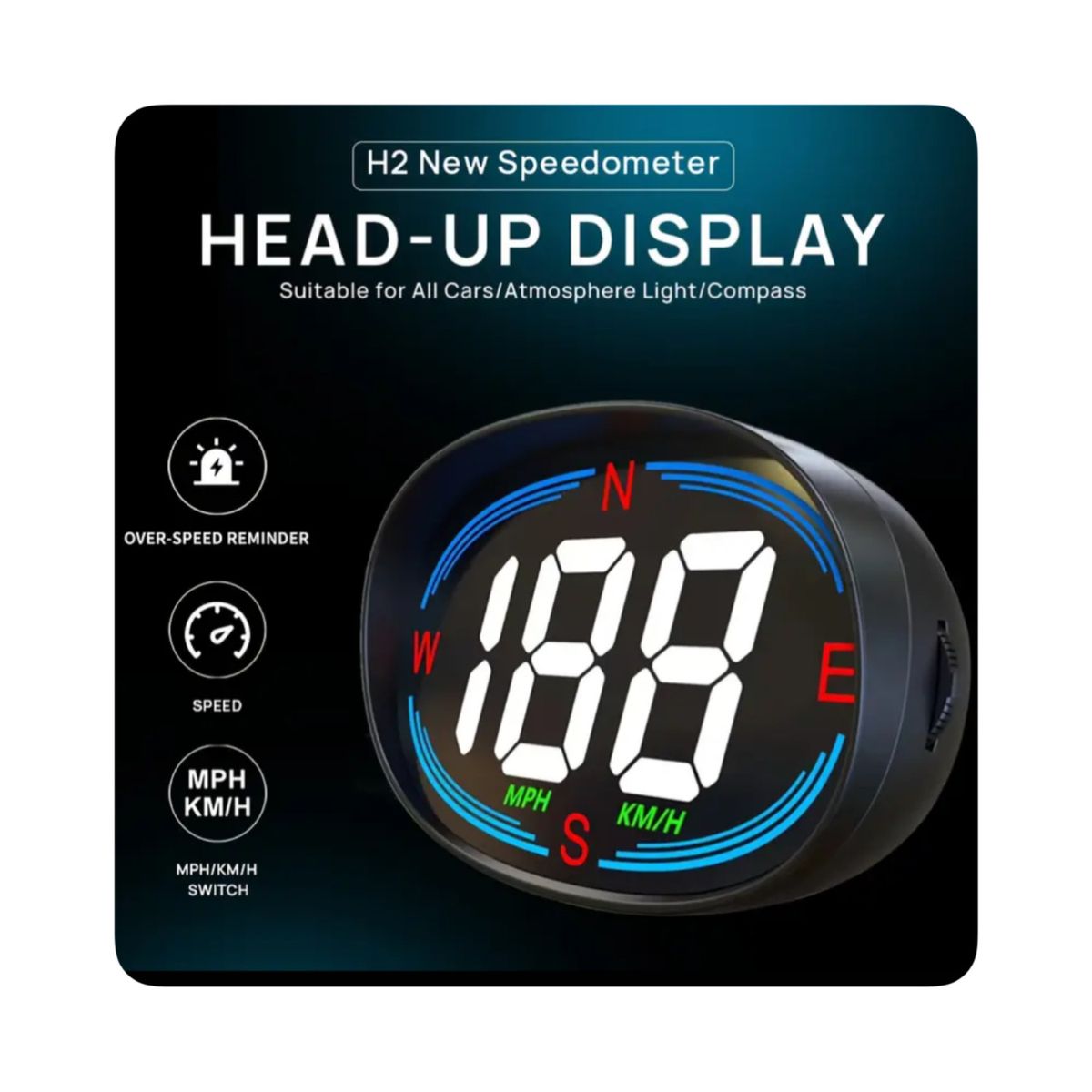 GENERICO - Velocimetro Digital universal USB - Mod 4