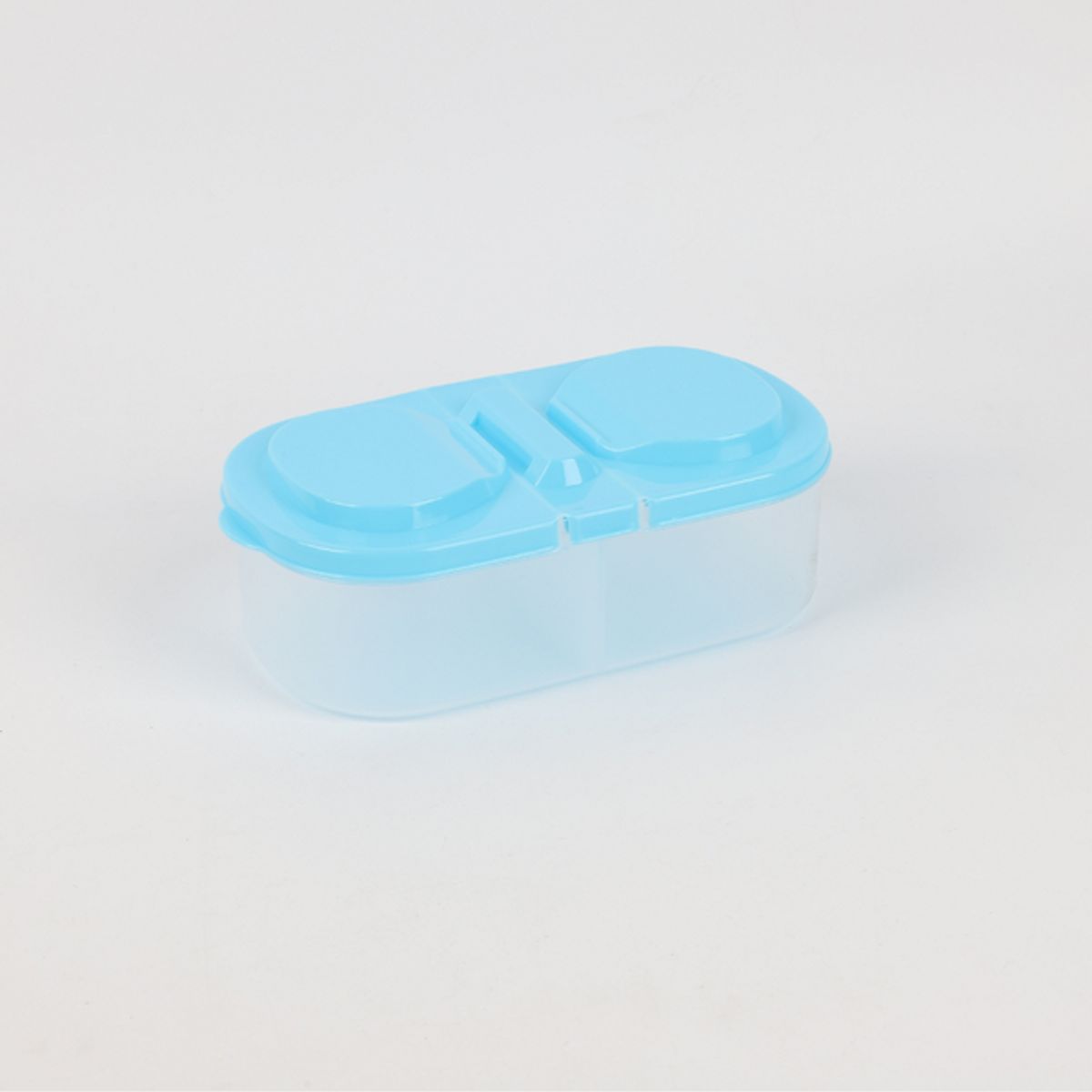 PIA COPELLO STORE - Táper de Plástico Doble Compartimento - Celeste