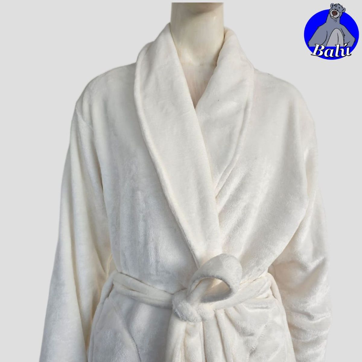 GENERICO - Salida de cama larga en felpa