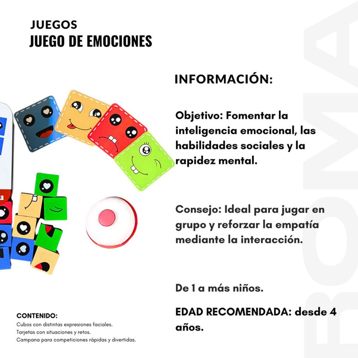 GENERICO - JUEGO DE EMOCIONES - JUEGO DIDÁTICO