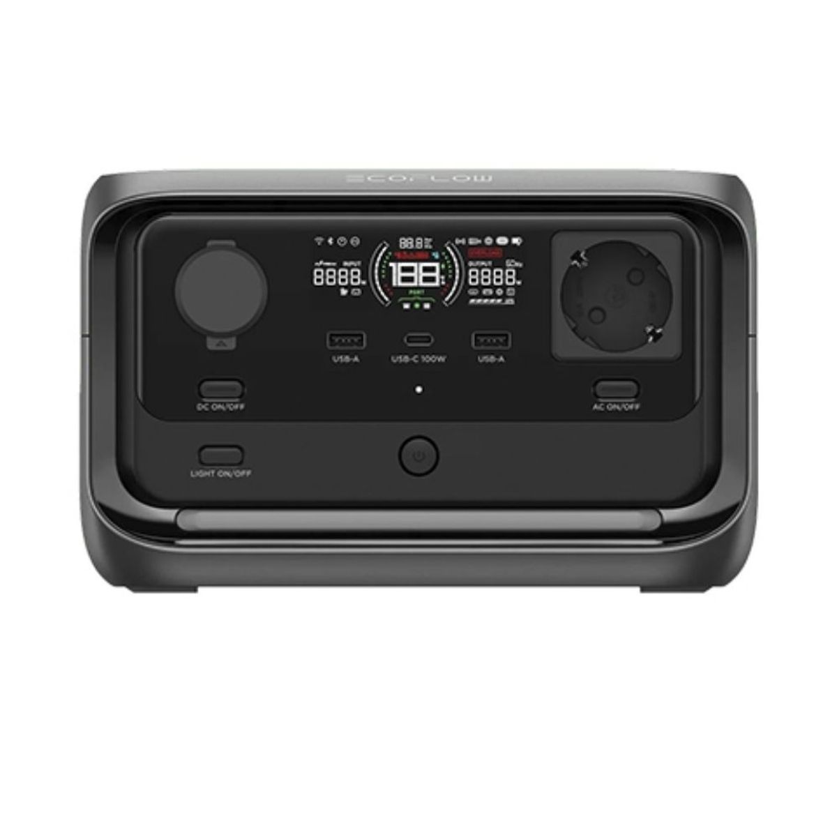 ECOFLOW - Estación de energía portátil 600 Watts Ecoflow River 3 Plus - Negro