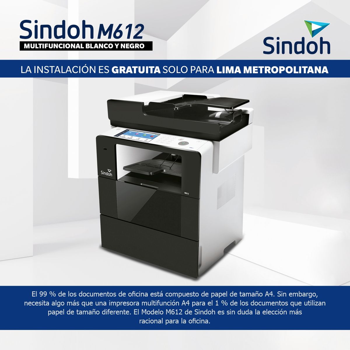 SINDOH - IMPRESORA MULTIFUNCIONAL LASER MONOCROMÁTICO SINDOH M612