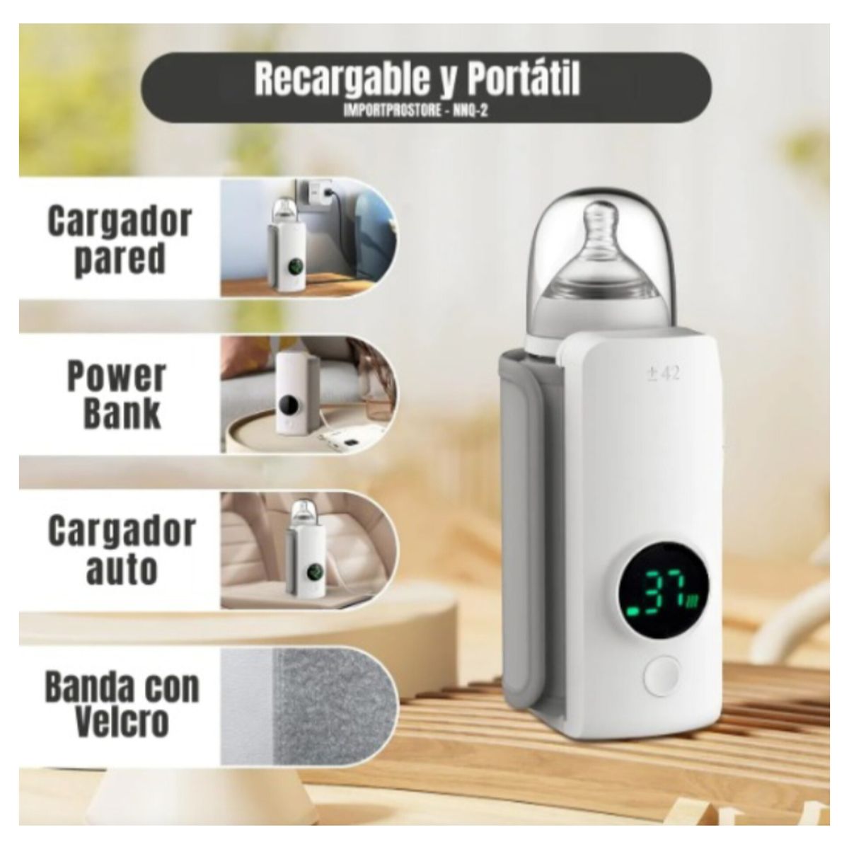 OEM - Calentador eléctricos de biberones portátil recargable