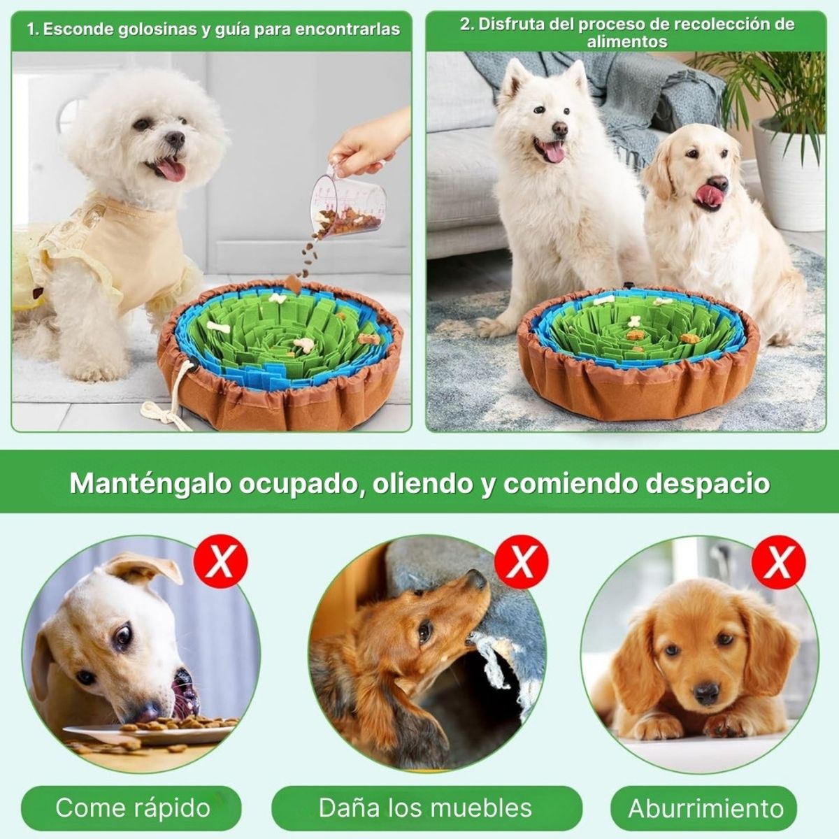 GENERICO - Alfombra Olfativa Dispensadora De Premios Para Perros 43cm