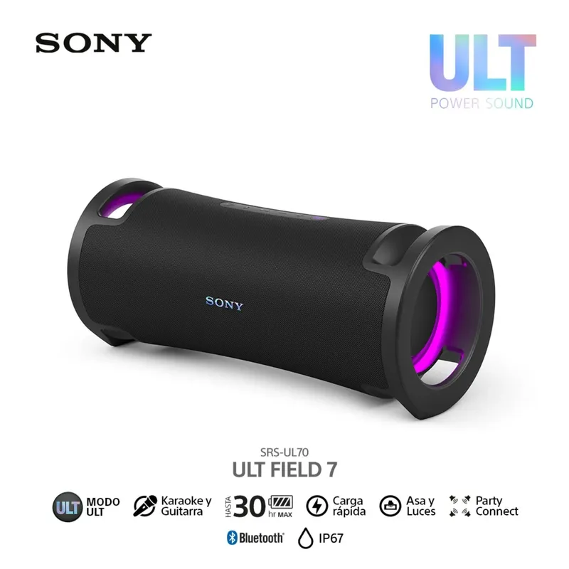 SONY - Sony Parlante Bluetooth SRS-ULT70 para fiestas ULT FIELD 7