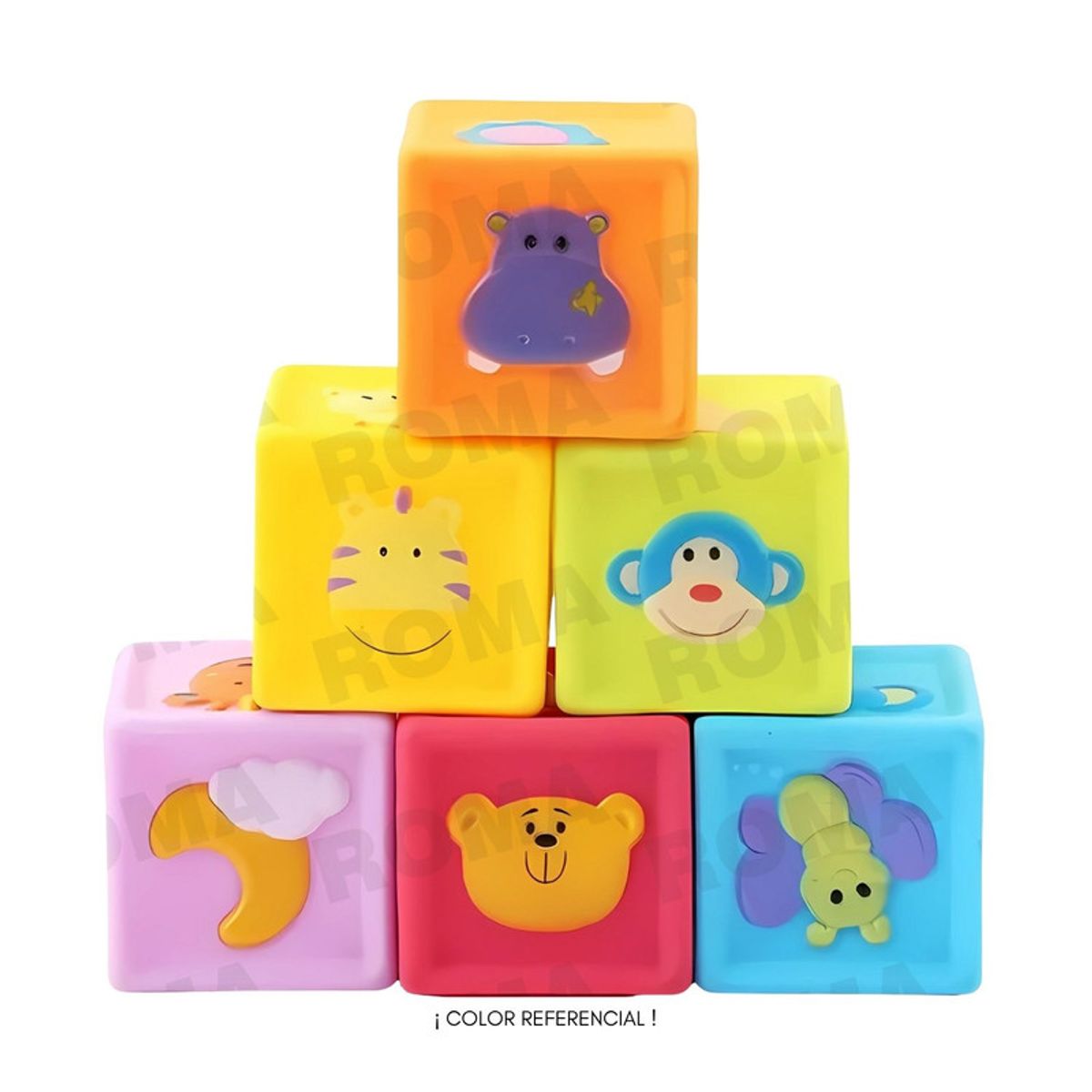 GENERICO - CUBOS DIDÁCTIVOS DE SILICONA EN CAJA