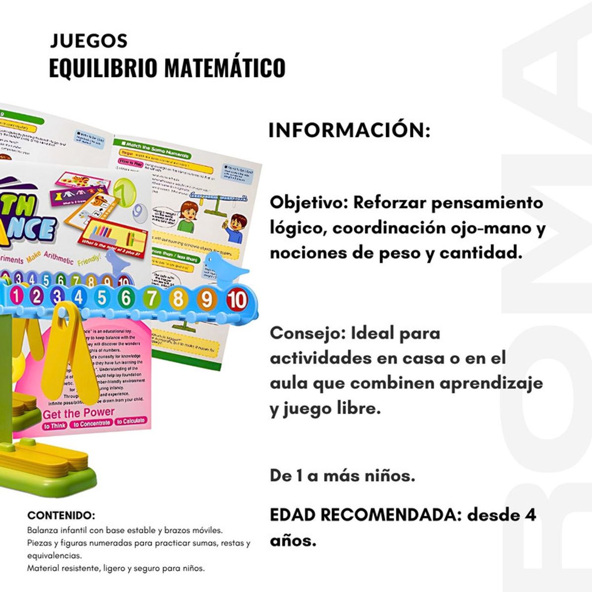 GENERICO - EQUILIBRIO MATEMÁTICO - JUEGO DIDÁTICO