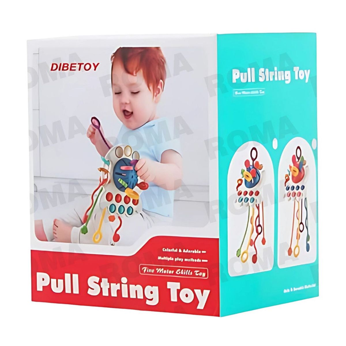 GENERICO - JUGUETE SENSORIAL MULTIFUNCIONAL 4 EN 1 - JUEGO DIDÁTICO