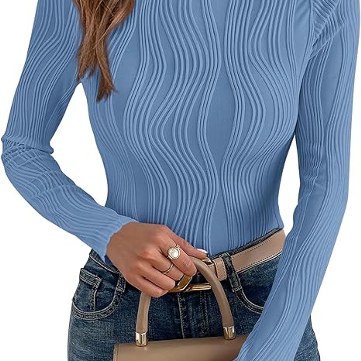 GENERICO - Top Manga Larga Tipo Shein