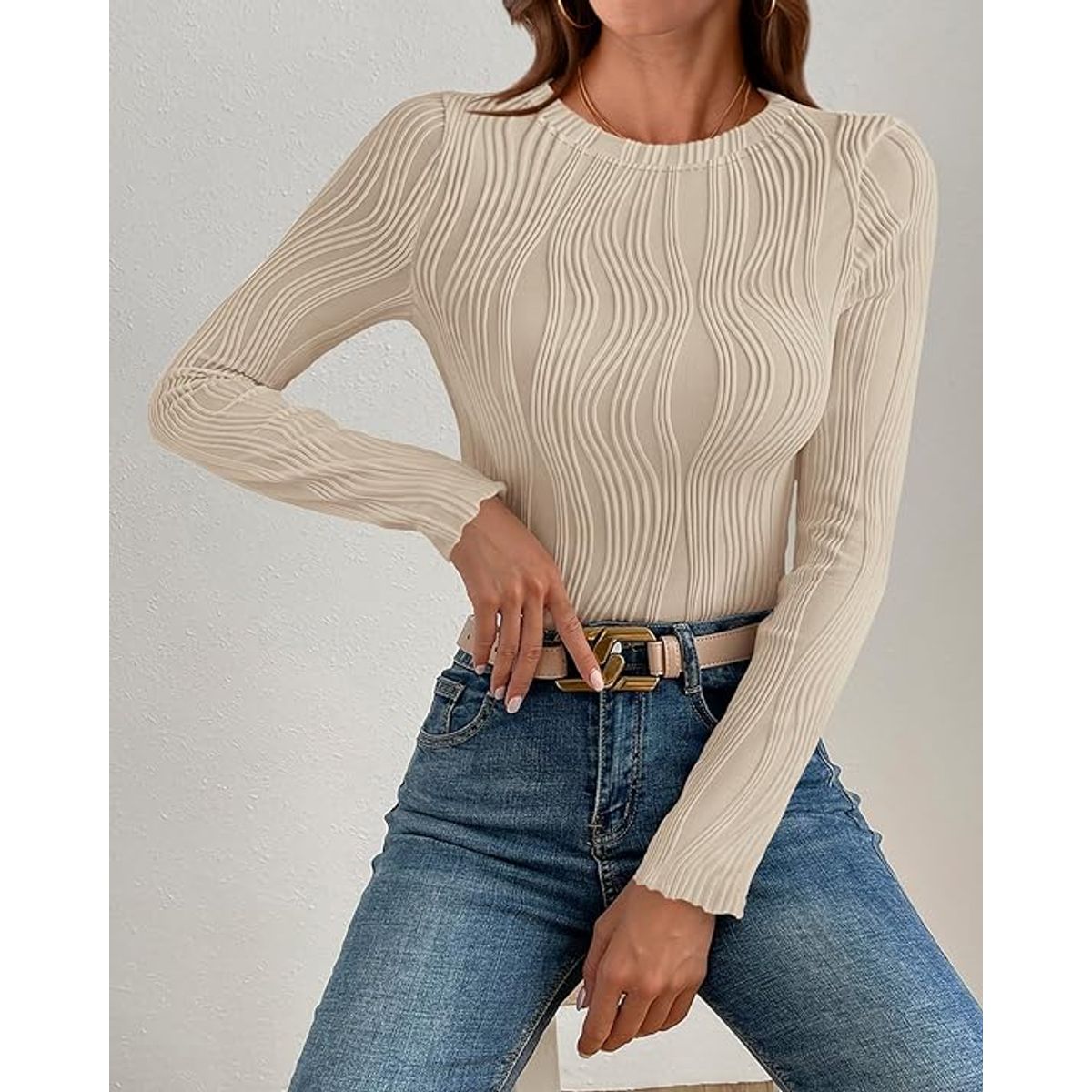 GENERICO - Top Manga Larga Tipo Shein