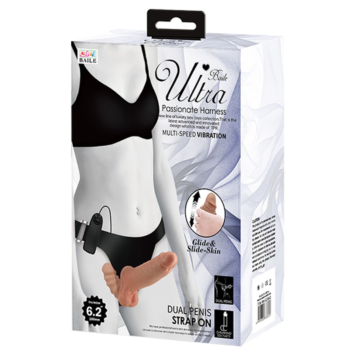 PRETTY LOVE - ARNES CON DILDO DOBLE  MULTI SPEED 16CM9CM