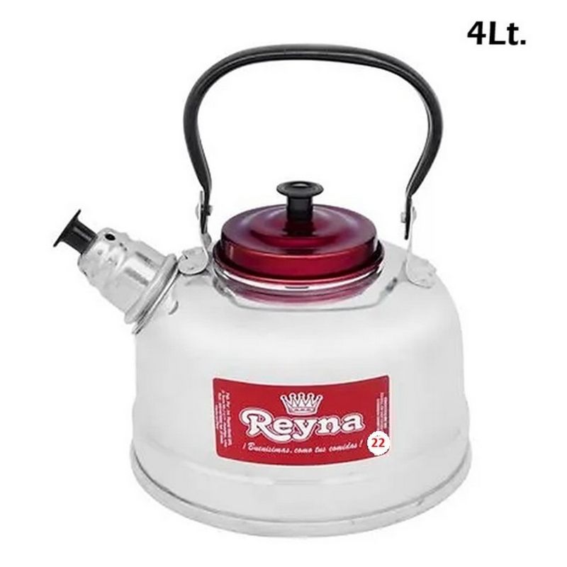 FACUSA - Tetera de Aluminio de 4Lt - Nro 22 - Reyna