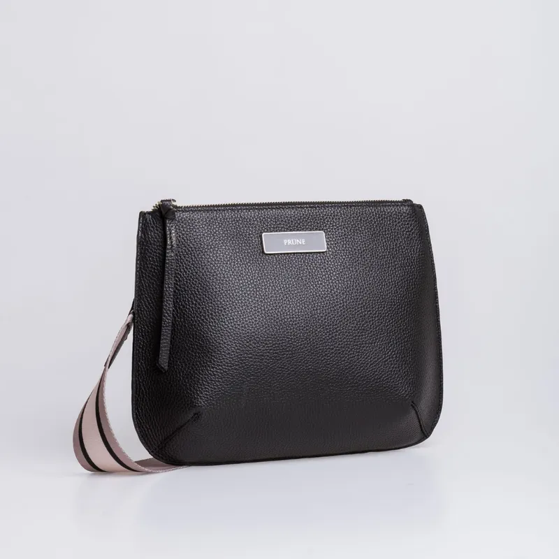 PRUNE - BANDOLERA LALY EN CUERO GRANEADO