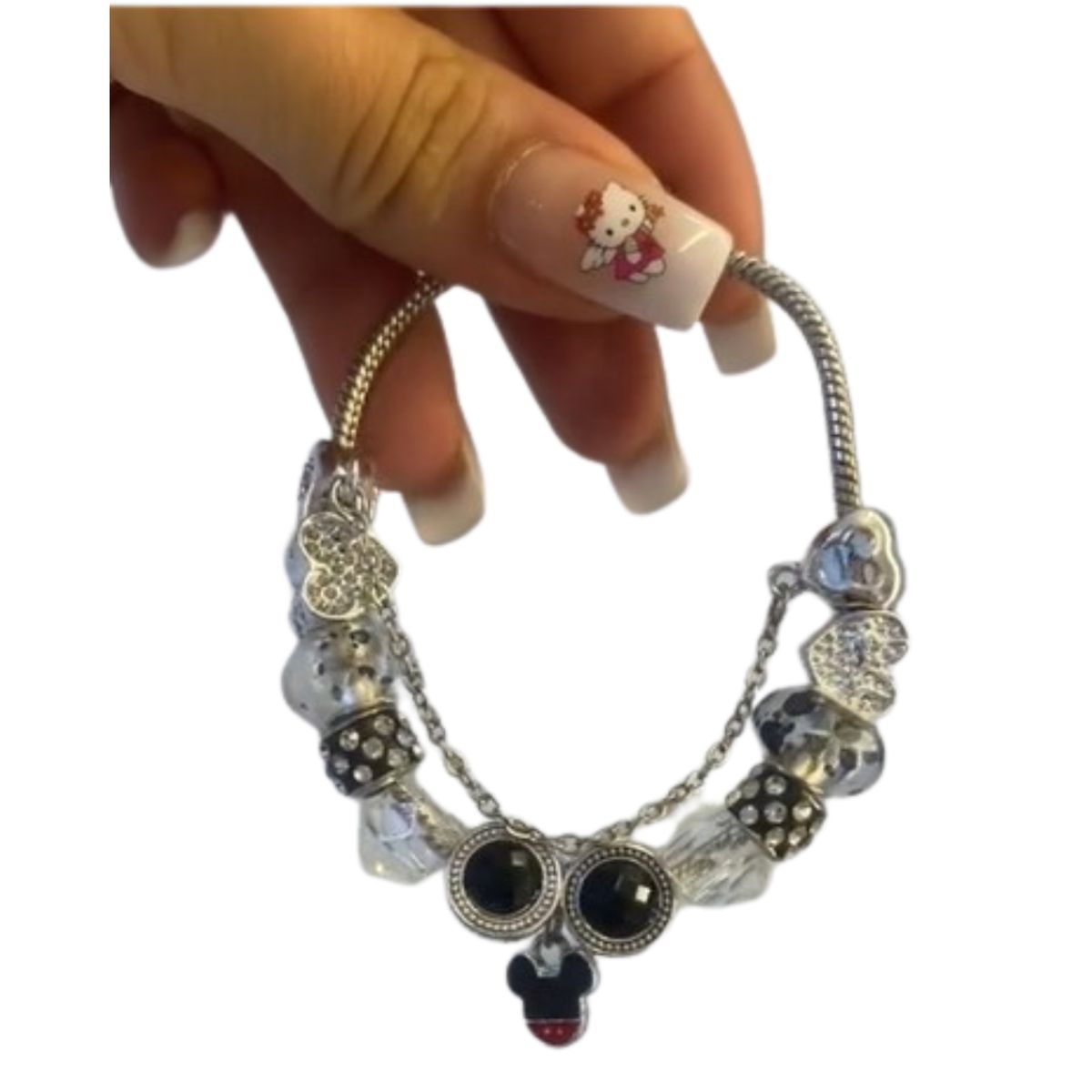 GENERICO - Pulsera Tipo Brazalete Red and Black