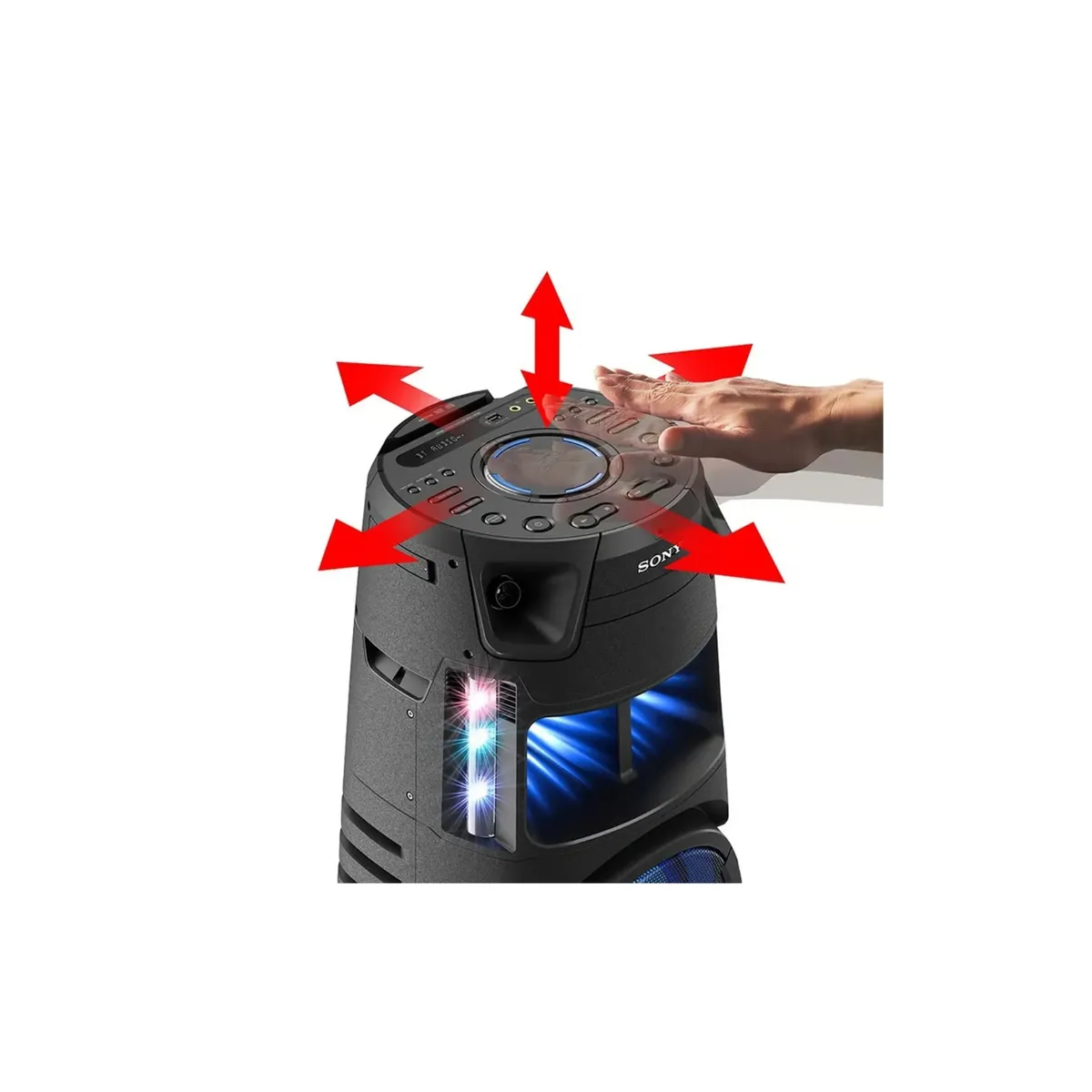 SONY - Sony Equipo de Sonido MHC-V43D Bluetooth HDMI DVD y Karaoke